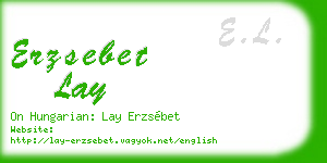 erzsebet lay business card